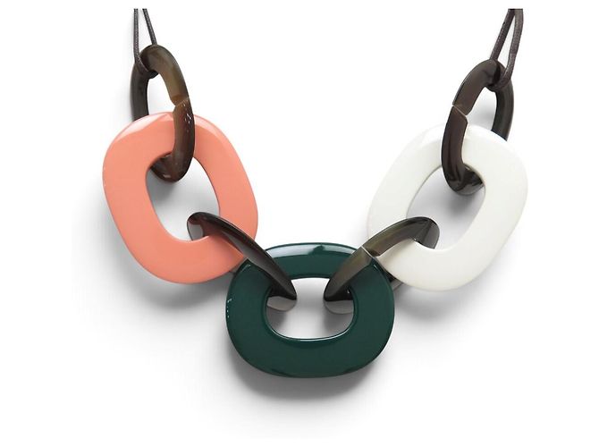 Hermès NEU HERMES KARAMBA TRICOLOR LACKIERTES BÜFFELHORN COLLIER - Ansicht 3