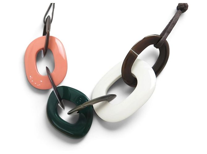 Hermès NEU HERMES KARAMBA TRICOLOR LACKIERTES BÜFFELHORN COLLIER - Ansicht 4