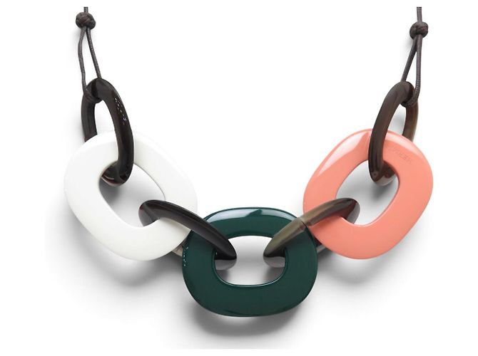 Hermès NEU HERMES KARAMBA TRICOLOR LACKIERTES BÜFFELHORN COLLIER - Ansicht 5