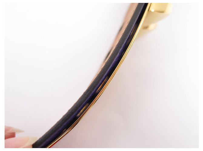 Hermès HERMES COLLIER DE CHIEN MEDOR GÜRTEL 5CM T85 AUS EPSOM LEDER VIOLET - Ansicht 15