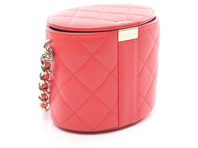 Borsa a tracolla Chanel Matelasse Vanity in pelle d'agnello - vista 2