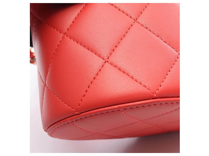 Borsa a tracolla Chanel Matelasse Vanity in pelle d'agnello - vista 7