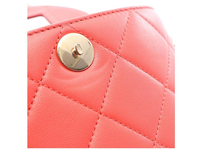 Borsa a tracolla Chanel Matelasse Vanity in pelle d'agnello - vista 8