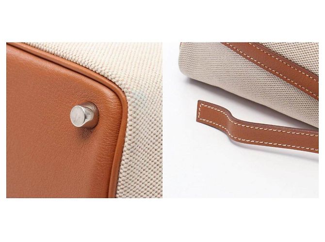 Hermès Borsa Hermes Picotin PM Toile H Vache Barenia - vista 10