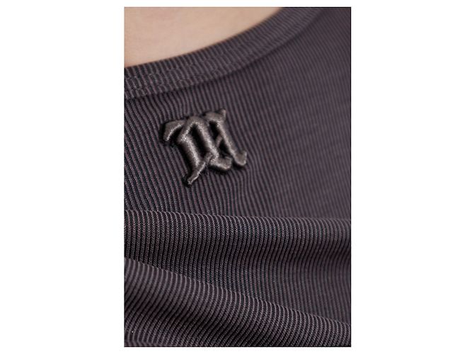 Autre Marque MISBHV Graues drapiertes Strickkleid - Ansicht 5
