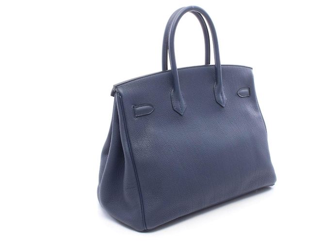 Hermès Birkin 35 Togo pelle blu nuit - vista 2