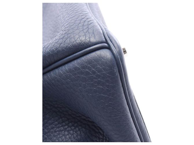 Hermès Birkin 35 Togo pelle blu nuit - vista 7