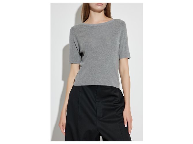 Autre Marque Top Edmee Officine Generale Gris Lyocell - vista 3