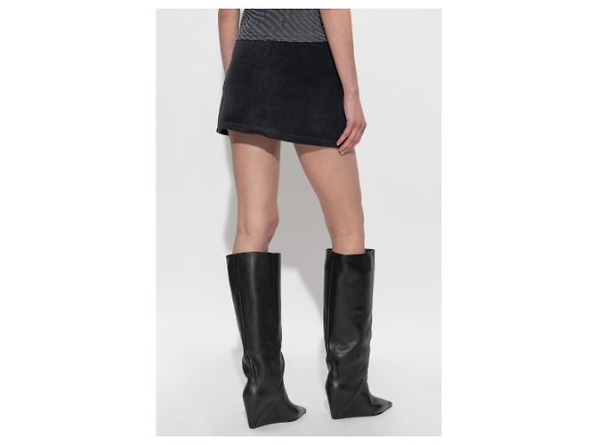 Saia com shorts T By Alexander Wang preta de algodão - vista 4
