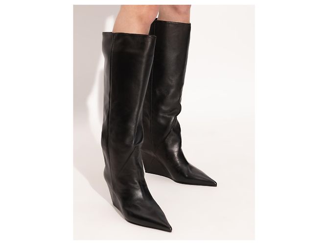 Vic Matié Botines de cuña de piel - vista 2