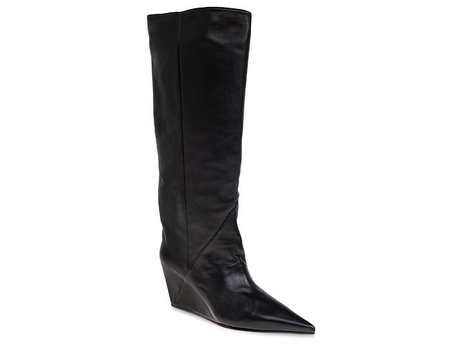 Vic Matié Botines de cuña de piel - vista 4