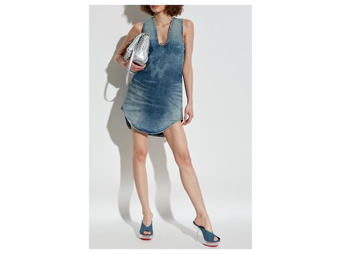 Vestido de denim azul Diesel DE-LARIS--S de algodón - vista 2