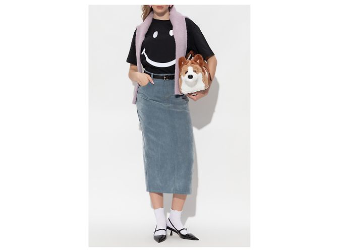Camiseta Moschino x Smiley de algodón negro - vista 2