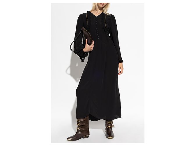 Abito Faustina Isabel Marant nero in viscosa - vista 2