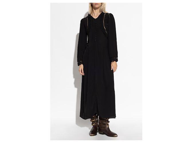 Abito Faustina Isabel Marant nero in viscosa - vista 3