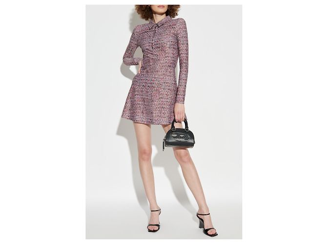 Diesel D-POLYNA Kleid Rosa Nylon Mini - Ansicht 2