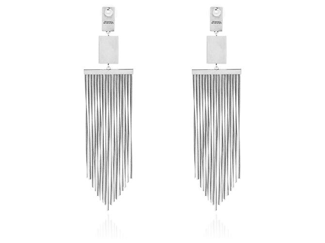Isabel Marant Pendientes de latón `Fringe` - vista 3