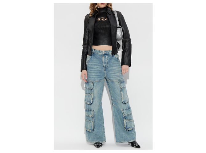 Diesel M-VALARI-TN Top Schwarz Rippstrick - Ansicht 2