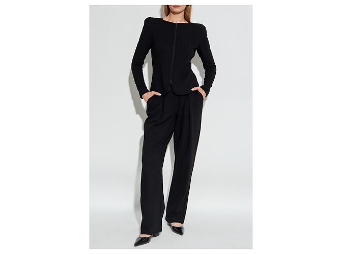 Emporio Armani Herringbone pattern trousers - view 2