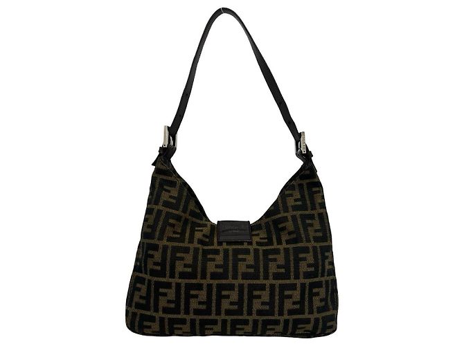 Borsa a tracolla FENDIFF in tela e pelle - vista 3