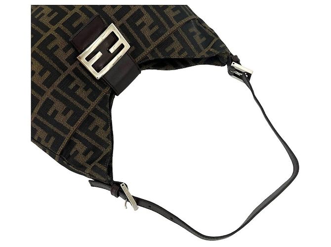 Borsa a tracolla FENDIFF in tela e pelle - vista 4