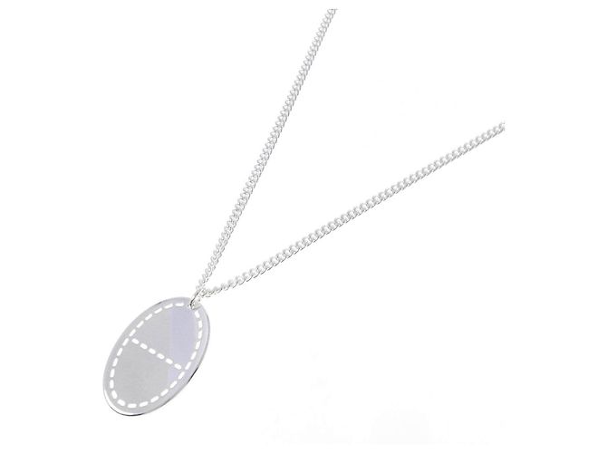 Hermès Collana Hermes Point Sellier in argento 925 - vista 2