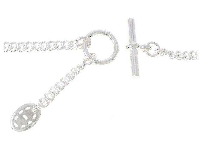 Hermès Collana Hermes Point Sellier in argento 925 - vista 4