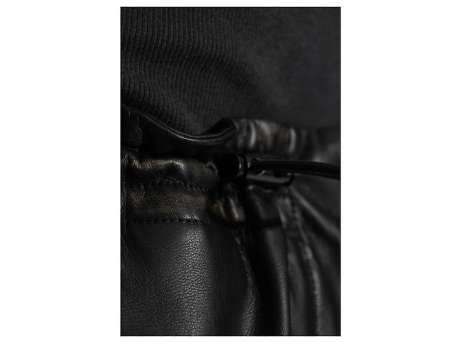 Falda midi de eco-cuero negro Diesel O-BLIVION - vista 5