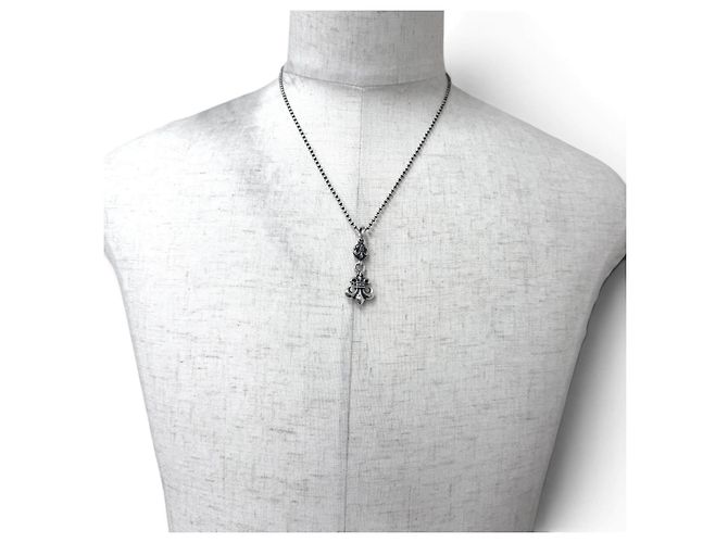 Chrome Hearts 1BALL BS FLEUR 1 Ball BS Flare Silver Necklace - vista 2