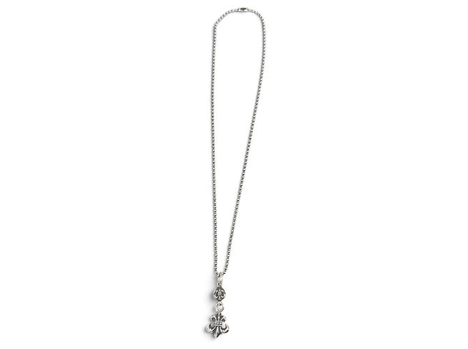Chrome Hearts 1BALL BS FLEUR 1 Ball BS Flare Silver Necklace - vista 3