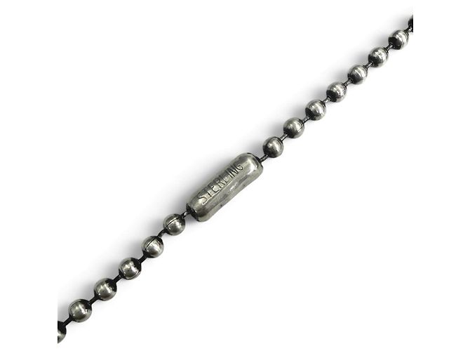 Chrome Hearts 1BALL BS FLEUR 1 Ball BS Flare Silver Necklace - vista 4