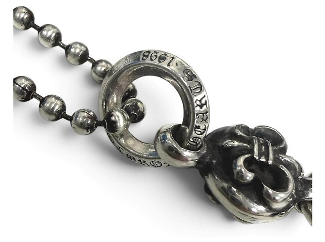 Chrome Hearts 1BALL BS FLEUR 1 Ball BS Flare Silver Necklace - vista 5