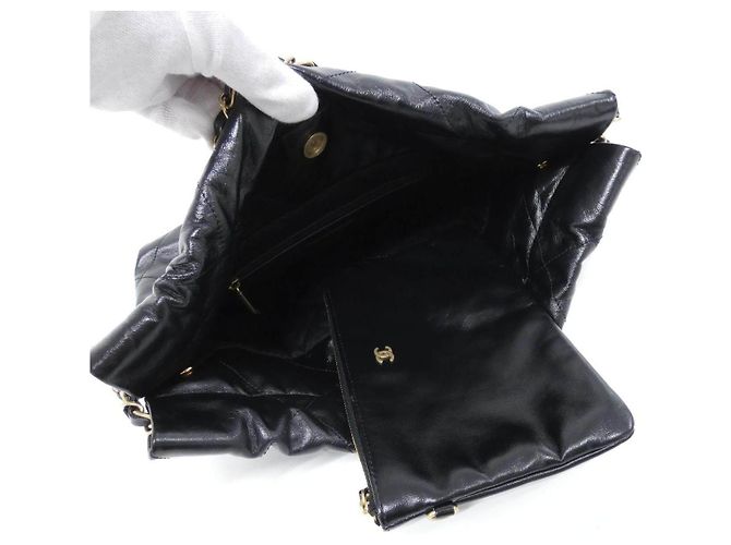 Borsa a tracolla Chanel 22 Line in vitello - vista 6