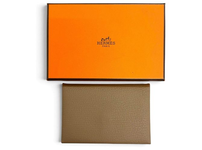 Hermès Tarjetero Hermes Calvi Chevre - vista 2