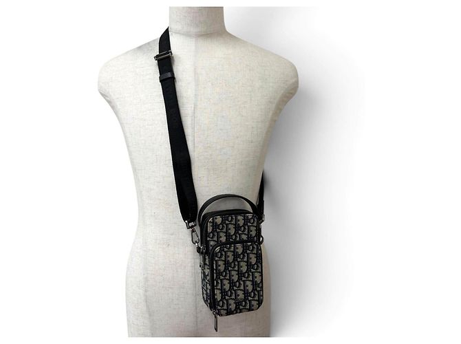 Dior Oblique Rider Micro Pouch Schultertasche aus Canvas - Ansicht 2