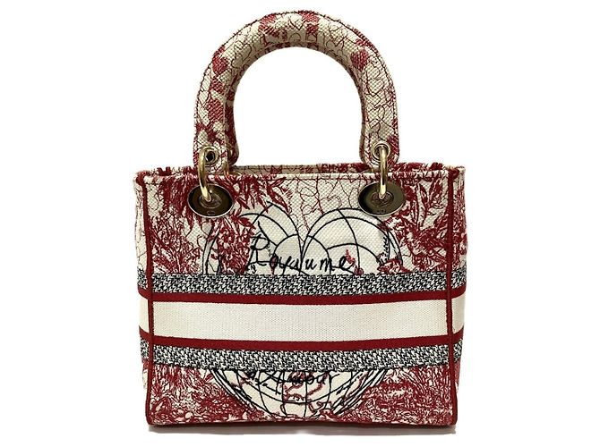 Christian Dior Lady D-Lite Handtasche aus Canvas - Ansicht 2