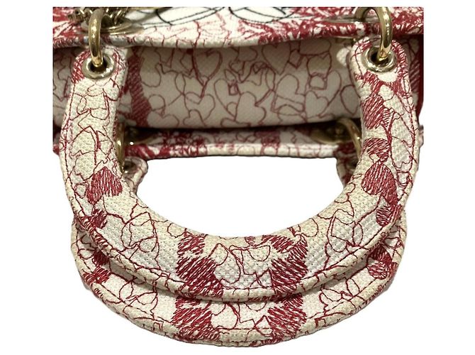 Christian Dior Lady D-Lite Handtasche aus Canvas - Ansicht 8