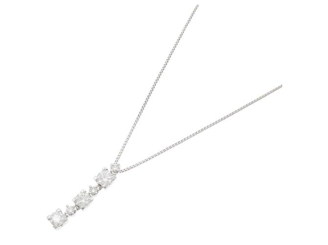Collana Tasaki in platino e diamanti - vista 2