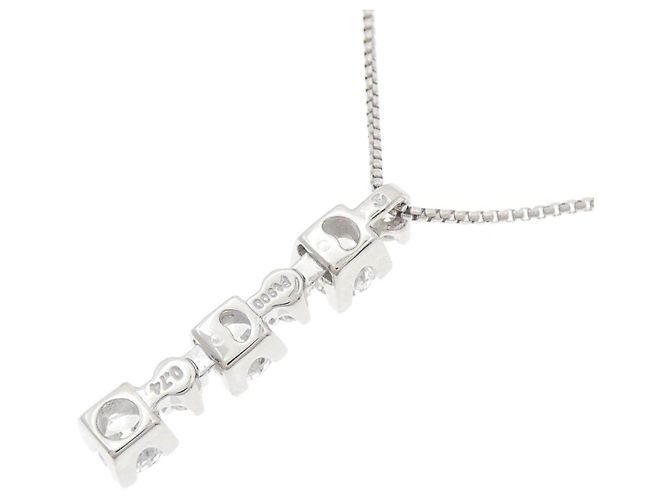 Collana Tasaki in platino e diamanti - vista 4