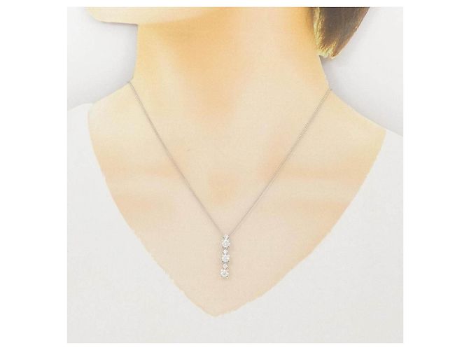 Collana Tasaki in platino e diamanti - vista 6