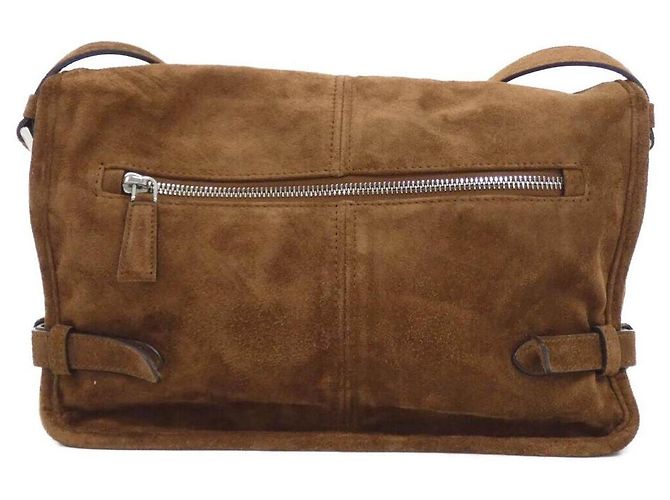 Bolsa de Ombro Prada em Camurça - vista 2