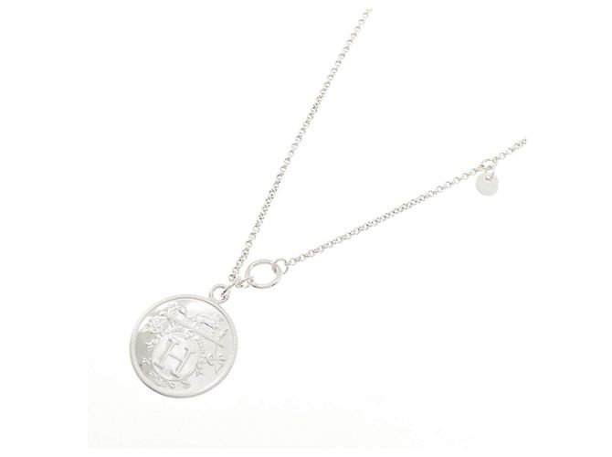 Hermès Collar Hermes Ex Libris MM Plata 925 Oro Rosa 750 - vista 2