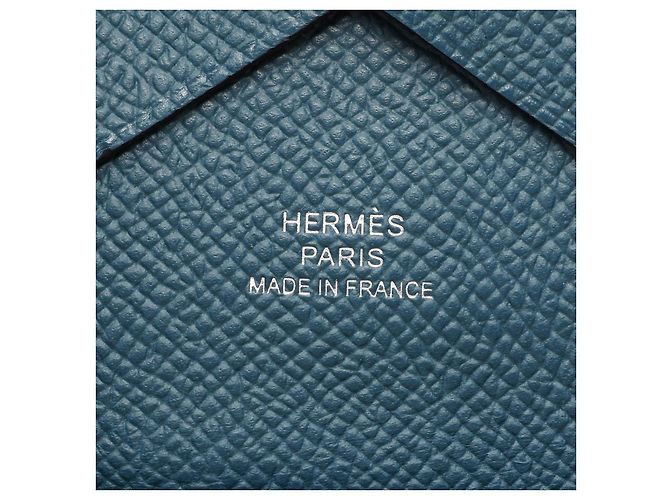 Hermès Monedero Hermes Calvi Duo de piel Epsom - vista 5