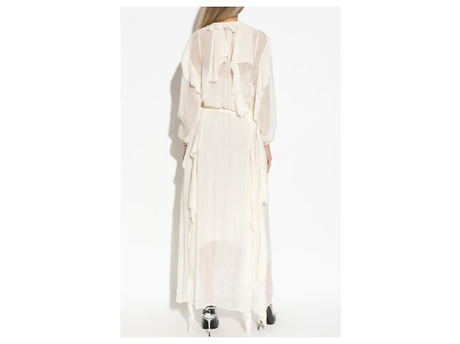 Vestido largo D-AZZLING Diesel blanco crema - vista 4