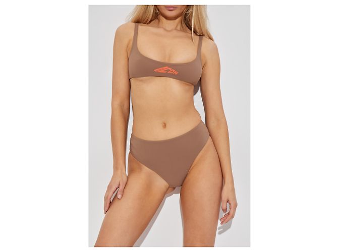 Braga de bikini Dsquared2 beige marrón - vista 2