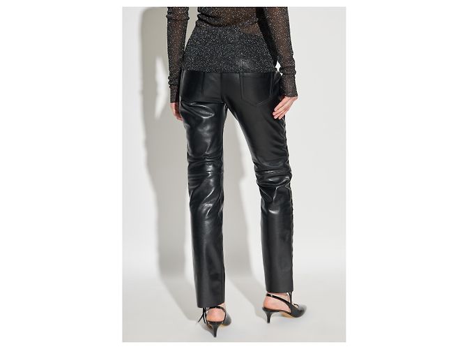 Isabel Marant Cyerra Lederhose schwarz - Ansicht 4