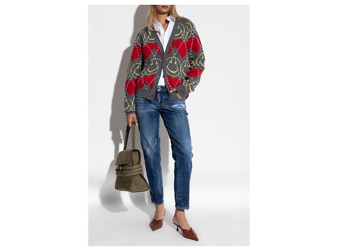 Jeans Jenna slim Dsquared2 blu - vista 2