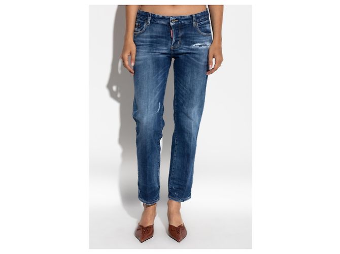 Jeans Jenna slim Dsquared2 blu - vista 3