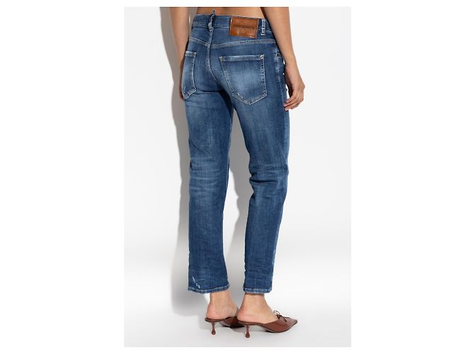 Jeans Jenna slim Dsquared2 blu - vista 4