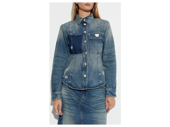 Autre Marque Chaqueta vaquera azul MISBHV de algodón - vista 3